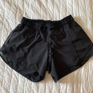 Lulu Lemon Hotty Hot Short *Long* 4”- Black “First Release”